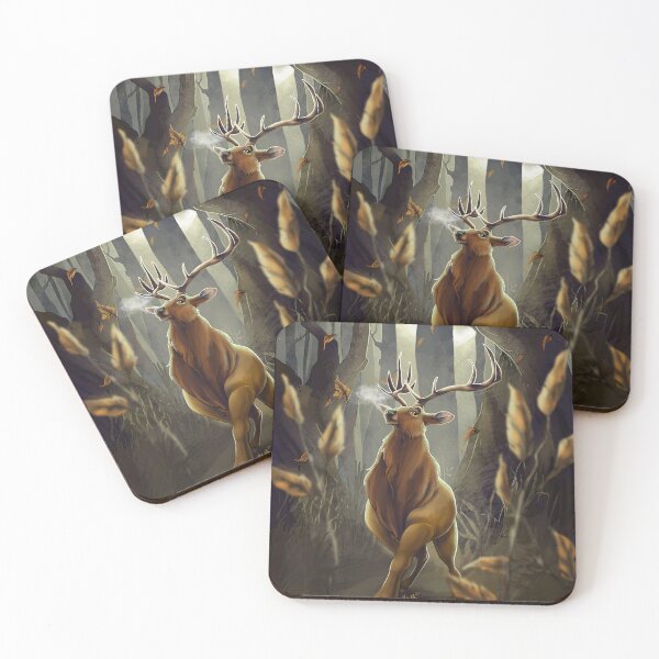 Item preview, Moonlit Elk designed and sold by Unicornarama.