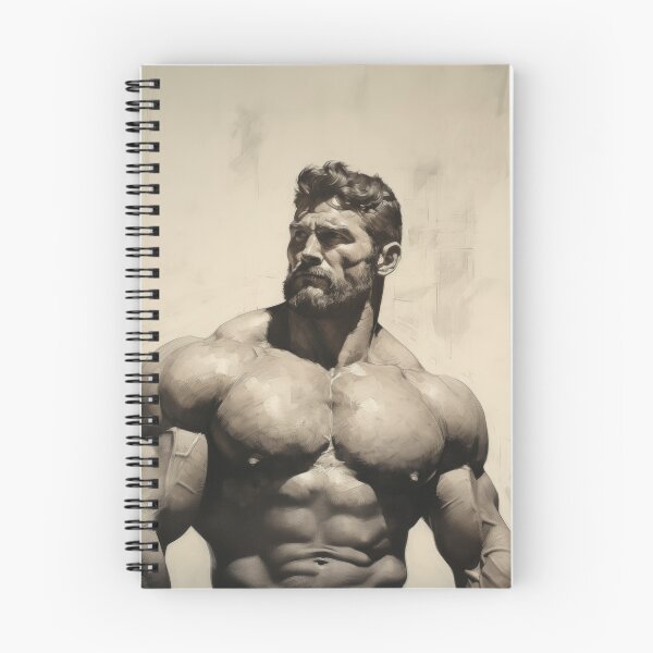 Item preview, Muscle Bear Charcoal Drawing designed and sold by BeautyofMasc.