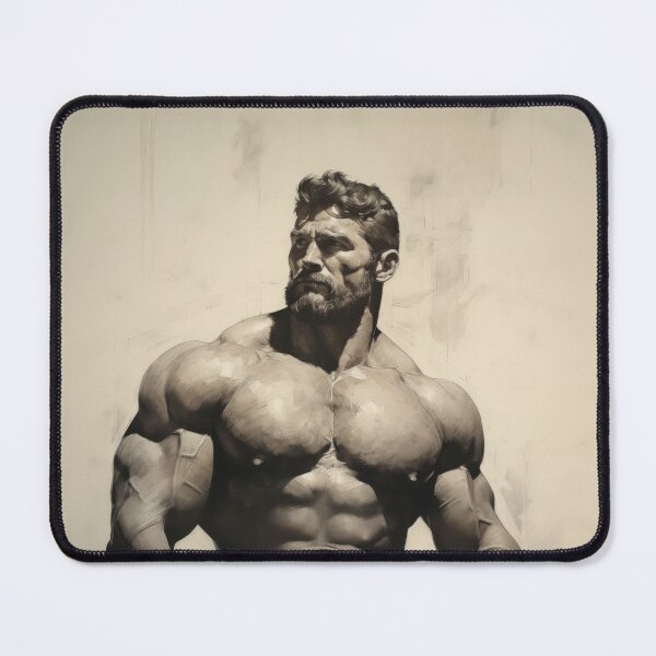 Item preview, Muscle Bear Charcoal Drawing designed and sold by BeautyofMasc.