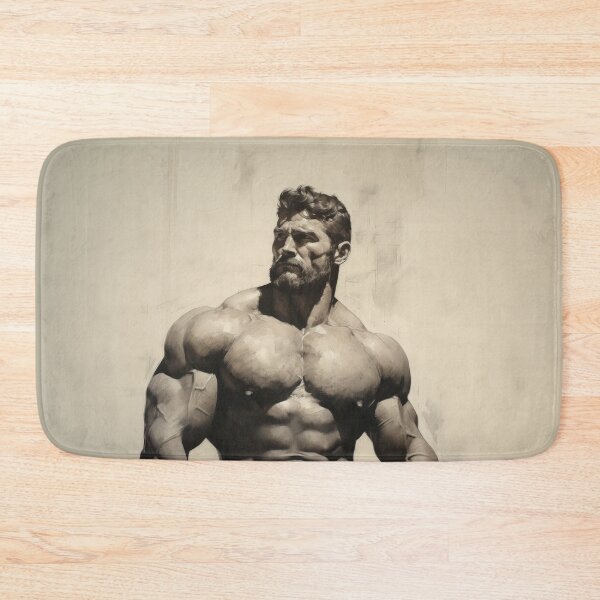 Item preview, Muscle Bear Charcoal Drawing designed and sold by BeautyofMasc.