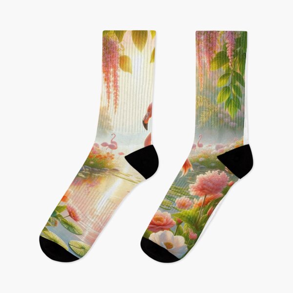 Item preview, Marsh Elegance - Flamingo's Graceful Presence in Wetland Serenity designed and sold by ProgressMagnet.