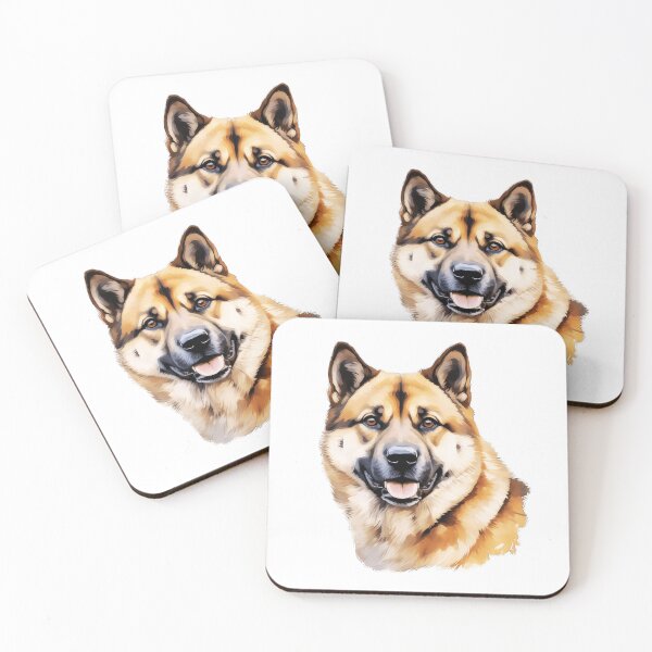 Aperçu de l'œuvre Aquarelle Akita Inu créée et vendue par TheAnimalZ00.