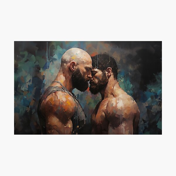 Item preview,  Muscle Bear Oil Painting designed and sold by BeautyofMasc.