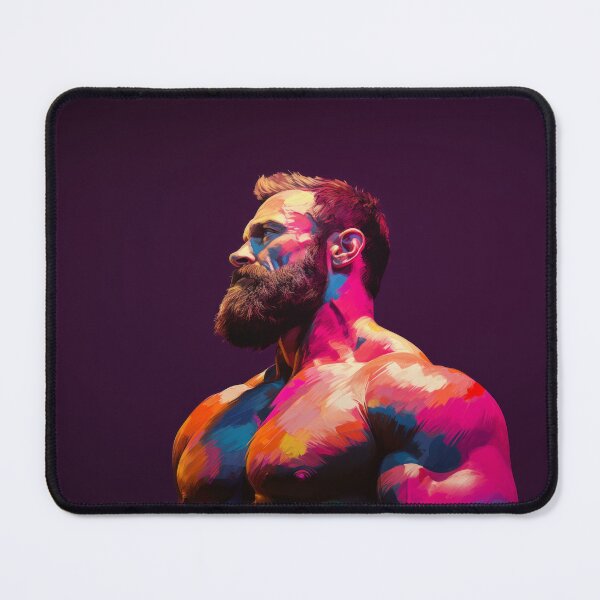 Item preview, Muscle Bear Oil Painting designed and sold by BeautyofMasc.
