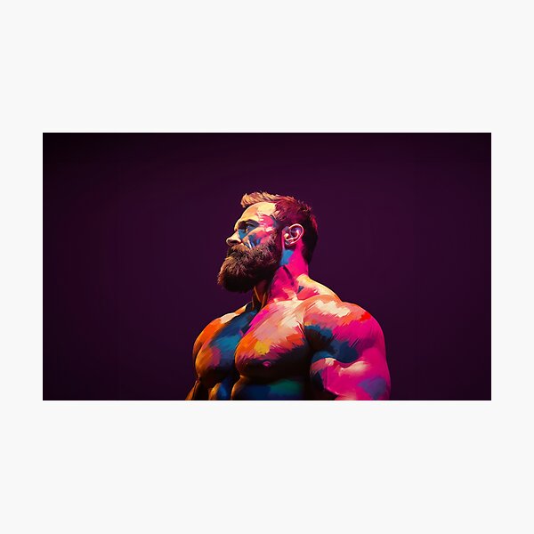 Item preview, Muscle Bear Oil Painting designed and sold by BeautyofMasc.