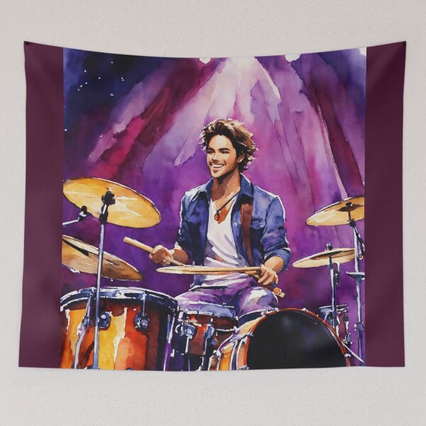 Item preview, Sean Barlow on Stage - Watercolor designed and sold by AmberRoseWrites.