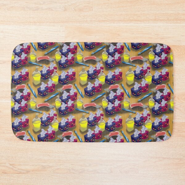 Item preview, Bathroom counter with toiletries toothpaste brush soap cleaning  designed and sold by goldsmudge.
