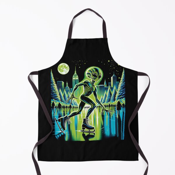 Item preview, Alien Ice Skating T-shirt designed and sold by PrintyArts.