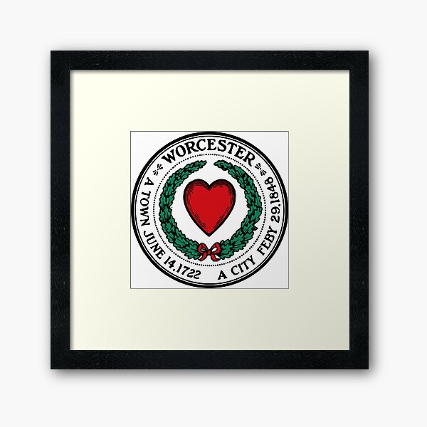Seal of Worcester Framed Art Print