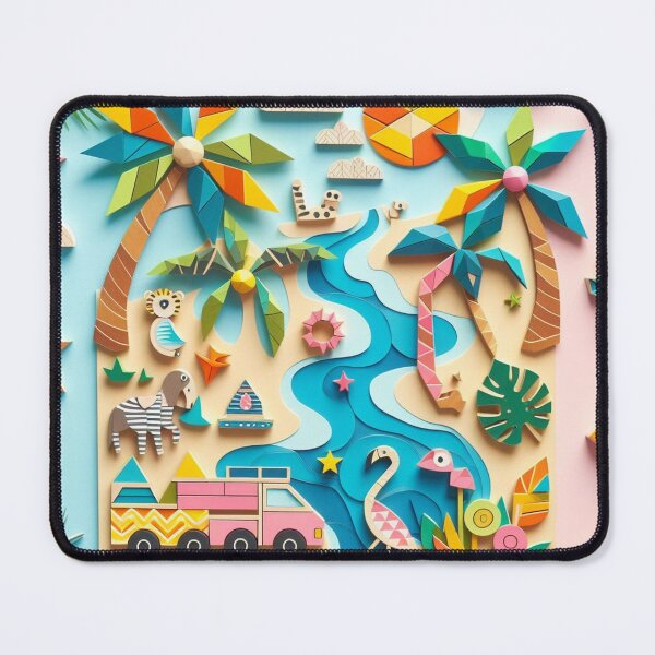 Item preview, Tropical Paradise: A Vibrant, Handcrafted Art Piece designed and sold by Wonderall.