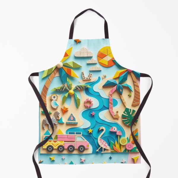 Item preview, Tropical Paradise: A Vibrant, Handcrafted Art Piece designed and sold by Wonderall.