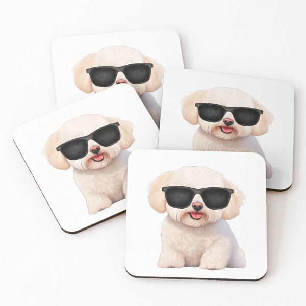Item preview, Bichon Frise Wearing Sunglasses designed and sold by TheAnimalZ00.