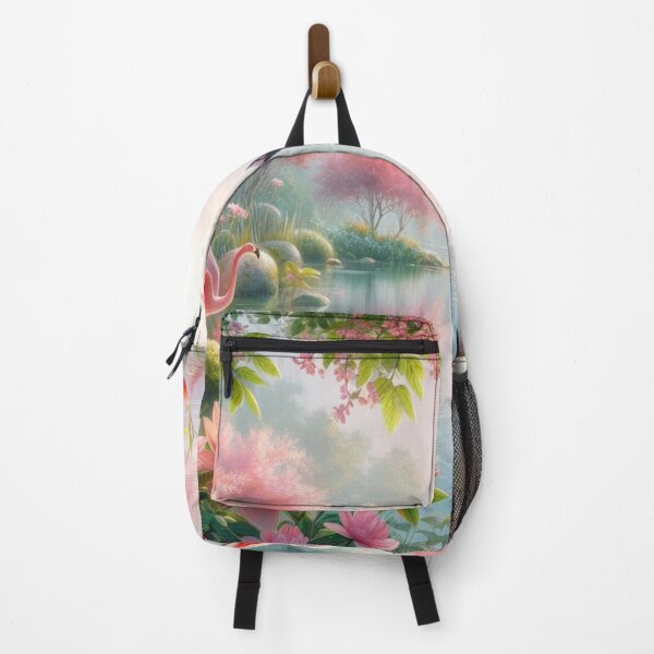 Item preview, Coral Ballet - Flamingo's Dance Amidst Vibrant Coastal Waters designed and sold by ProgressMagnet.