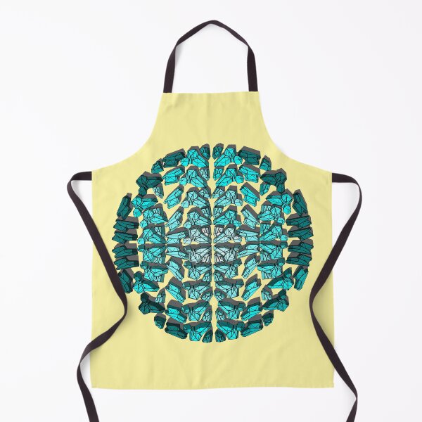 Item preview, 3D gradient blue crystals mandala  designed and sold by Whimsy Trail Co.