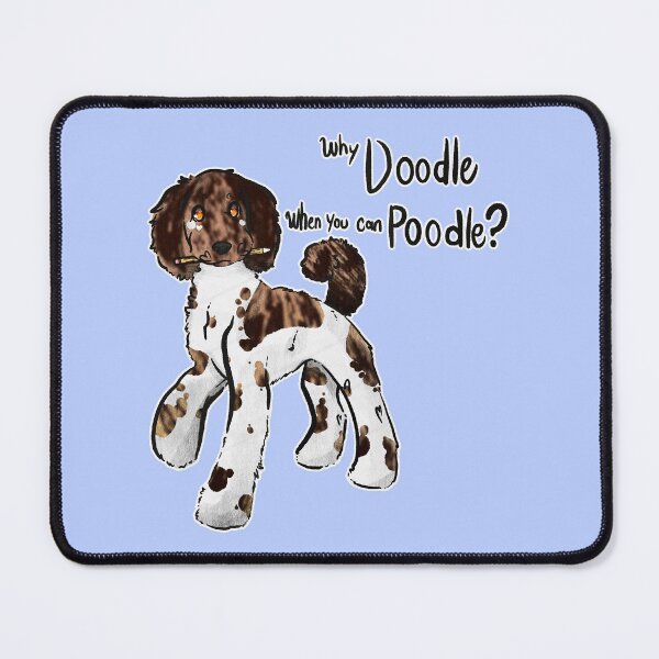 Item preview, Why Doodle when you can Poodle? (Parti Red Brindle / undocked) designed and sold by Sparklepupfaeri.