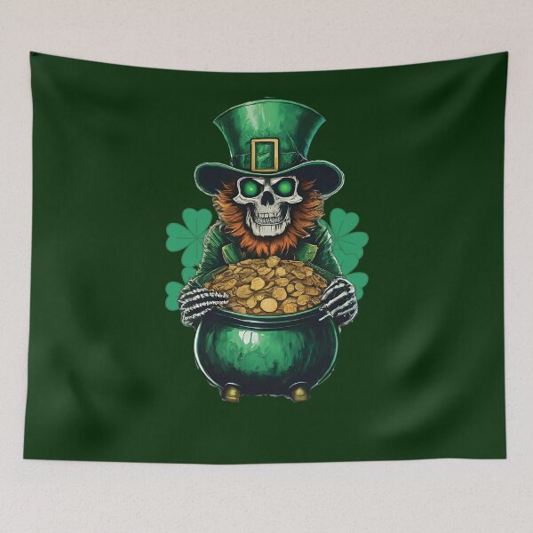 Item preview, Ghoulish Leprechaun designed and sold by Feline Rockstars.
