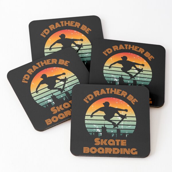 Item preview, I'D RATHER BE SKATEBOARDING  designed and sold by Thehatinthecat.
