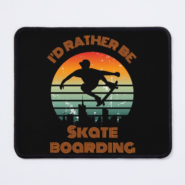 Item preview, I'D RATHER BE SKATEBOARDING designed and sold by Thehatinthecat.