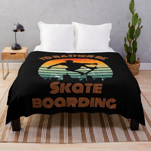 Item preview, I'D RATHER BE SKATEBOARDING designed and sold by Thehatinthecat.