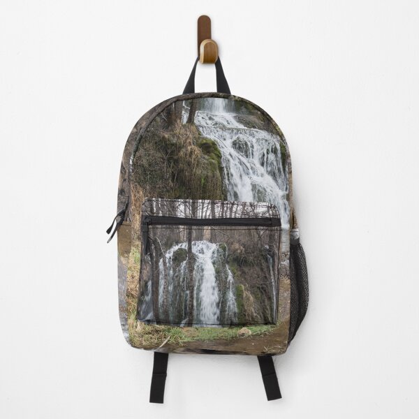 Item preview, Forest Bathing - Woodland Waterfall Flowing into Crystal Clear Creek designed and sold by Georgia Mizuleva.