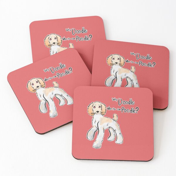 Item preview, Why Doodle when you can Poodle? (Parti Apricot / docked) designed and sold by Sparklepupfaeri.