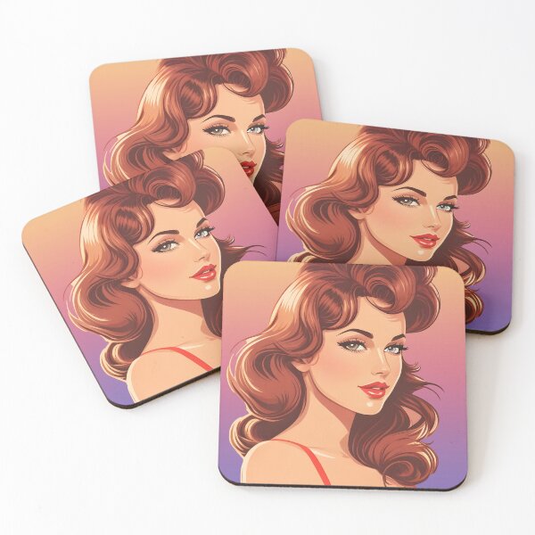 Item preview, Cute Princess In Red - Purple Gradient designed and sold by AestheticArtHub.