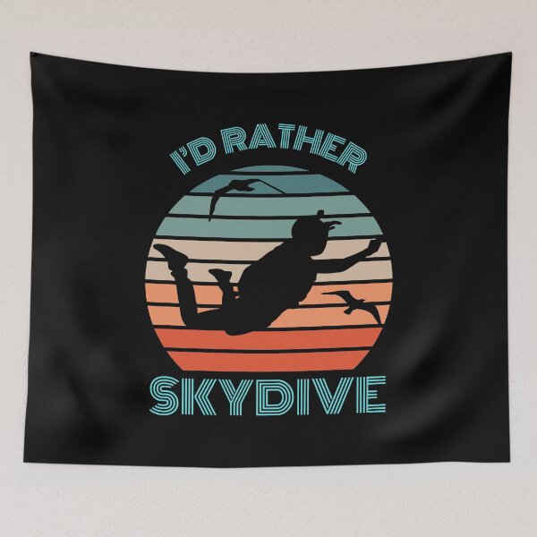 Item preview, I'D RATHER SKYDIVE designed and sold by Thehatinthecat.
