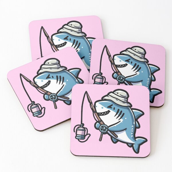 Item preview, fishing shark cartoon designed and sold by winaidigidesign.