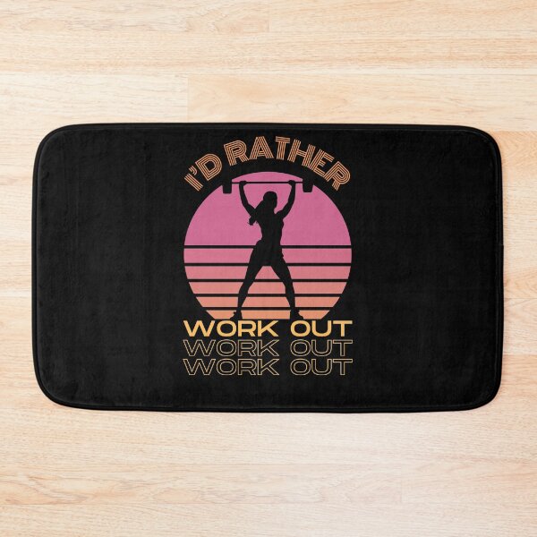 Item preview, I'D RATHER WORK OUT designed and sold by Thehatinthecat.