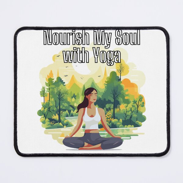 Item preview, Yoga, Nourish My soul with Yoga quote Classic designed and sold by YeniDesignArt.