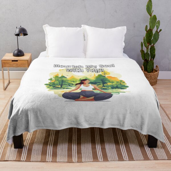 Item preview, Yoga, Nourish My soul with Yoga quote Classic designed and sold by YeniDesignArt.