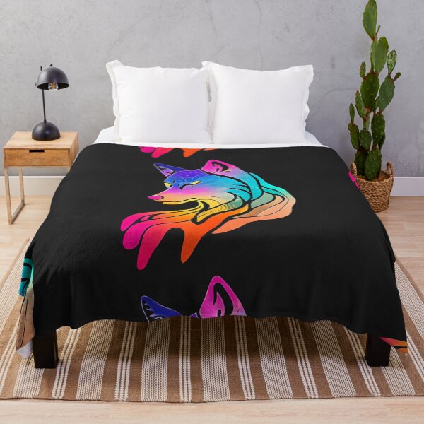 Item preview, Psychedelic Rainbow Wolf designed and sold by Chubuter.