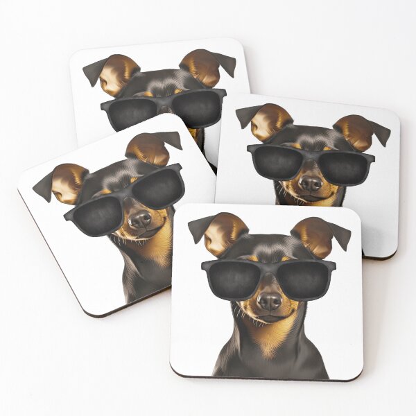 Item preview, Miniature Doberman Pinscher Wearing Sunglasses designed and sold by TheAnimalZ00.