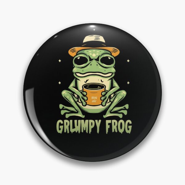 Item preview, Grumpy frog designed and sold by Echo Aesthetics.