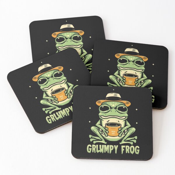 Item preview, Grumpy frog designed and sold by Echo Aesthetics.