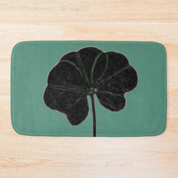 Item preview, Mint Green Black Minimalist Real Five Leaf Clover designed and sold by kattakitty.