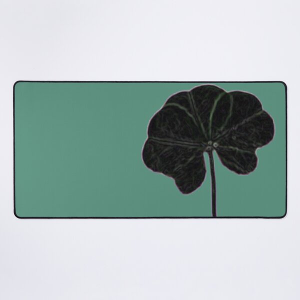 Item preview, Mint Green Black Minimalist Real Five Leaf Clover designed and sold by kattakitty.