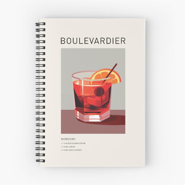 Item preview, Boulevardier Cocktail Wall Art designed and sold by SurfolioPrints.