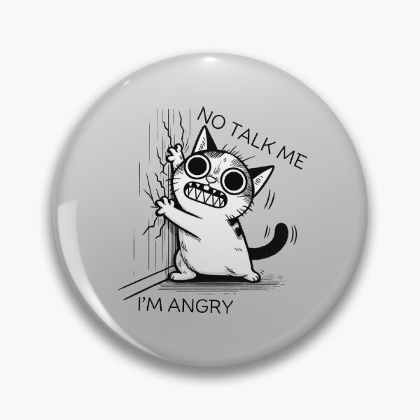 Item preview, No Talk Me, I'm Angry Cats designed and sold by VerveVerseBoo.