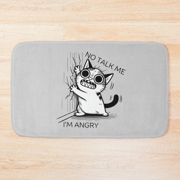 Item preview, No Talk Me, I'm Angry Cats designed and sold by VerveVerseBoo.