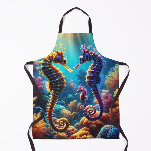 Item preview, Seahorses Couple and Young Fry Under Water designed and sold by HippieFarms11.