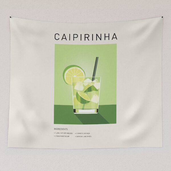 Item preview, Caipirinha Cocktail Wall Art designed and sold by SurfolioPrints.