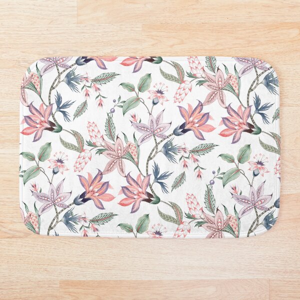 Item preview, Indian Palampore (white&pink) designed and sold by Fairymeshop.