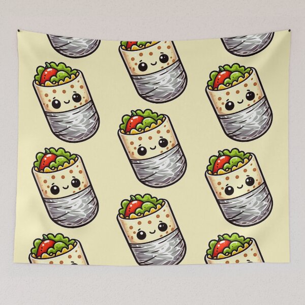 Item preview, Kawaii Foil Wrapped Burrito designed and sold by AmberRoseWrites.
