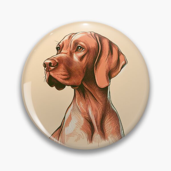 Item preview, Portrait of a Vizsla designed and sold by pixiedustpaint.