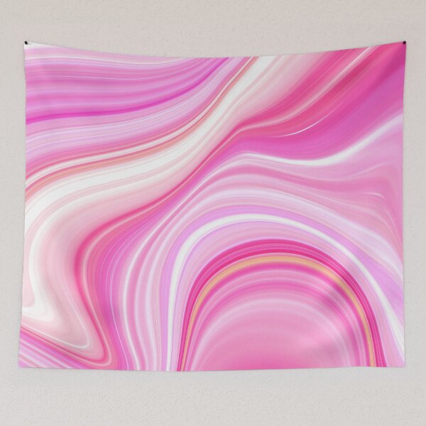Item preview, Glamorous Lollipop Pink And White Marbled Art Design designed and sold by DEC02.