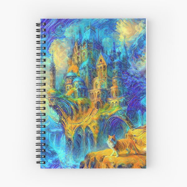 Item preview, Abstract abstraction of castle and cat. DeepDream designed and sold by blackhalt.