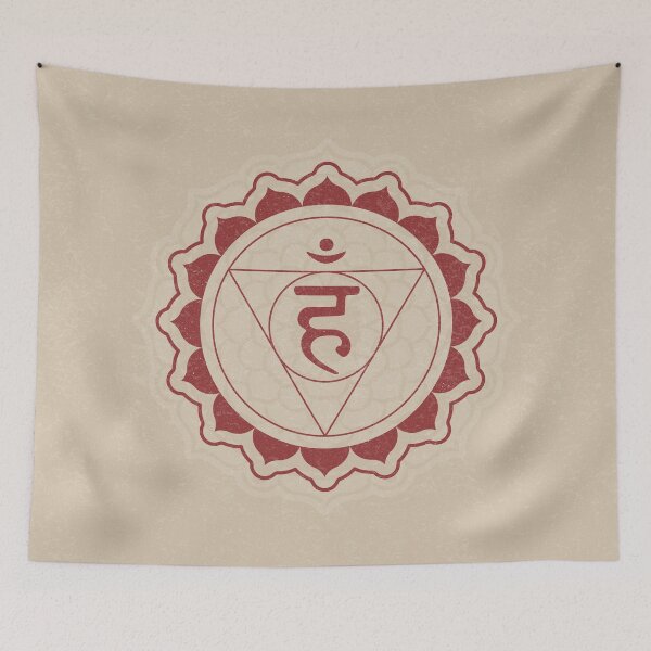 Item preview, Throat Chakra Mandala - Dove + Ruby designed and sold by Irene Estelle.