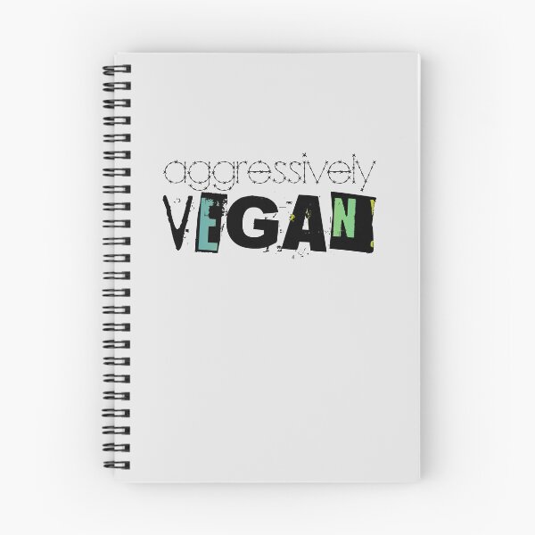 Item preview, Aggressively Vegan designed and sold by BovineDesignsCA.