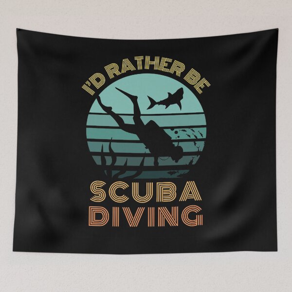 Item preview, I'D RATHER BE SCUBA DIVING designed and sold by Thehatinthecat.